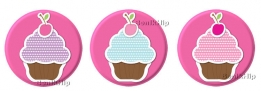 Button 25 mm Cupcakes